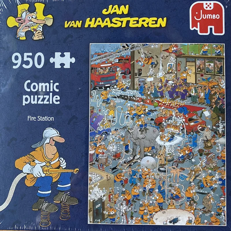 jumbo Fire station 950 stukjes comic puzzle van Jumbo, editie Meerkleurig – doos