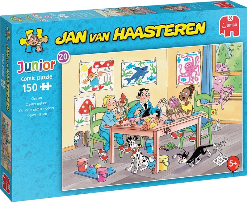 Junior 20 - Creatief met klei - 150 stukjes puzzel - Legpuzzel voor kinderen - Vanaf 5 jaar van Jumbo, editie Meerkleurig – doos