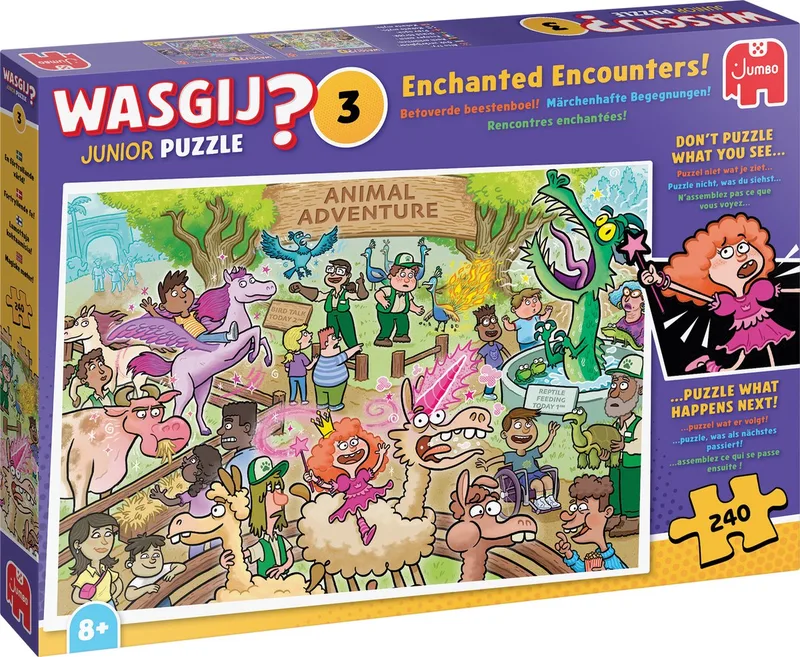 Junior - Betoverde beestenboel! - 240 stukjes - Legpuzzel voor kinderen van Jumbo, editie Meerkleurig – doos