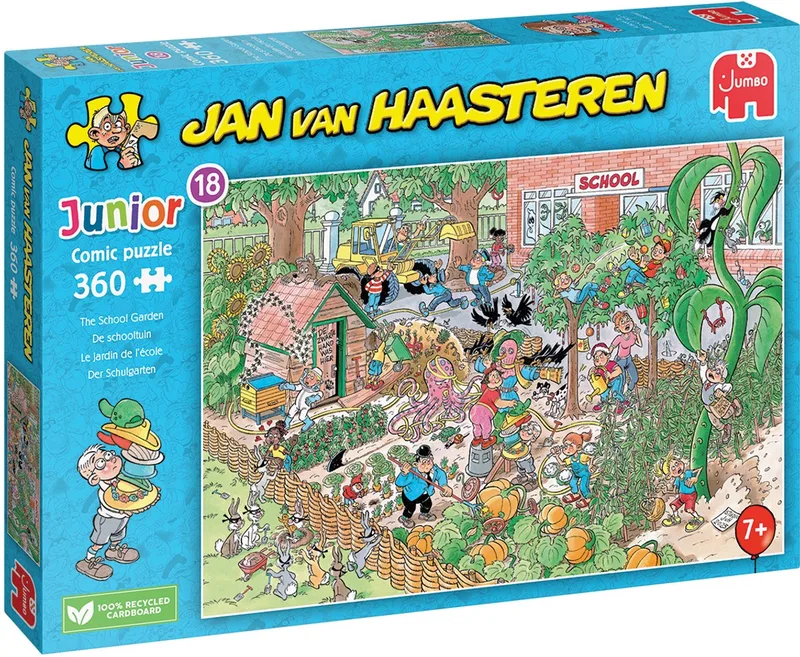 Junior - De Schooltuin - 360 Stukjes puzzel van Jumbo, editie Meerkleurig – doos