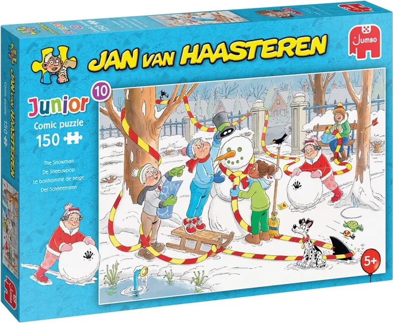Junior - De Sneeuwman - 150 stukjes - Legpuzzel van Jumbo, editie Meerkleurig – doos