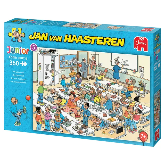 Junior - Het Klaslokaal - 360 stukjes - Kinderpuzzel van Jumbo, editie Meerkleurig – doos 2 van 2