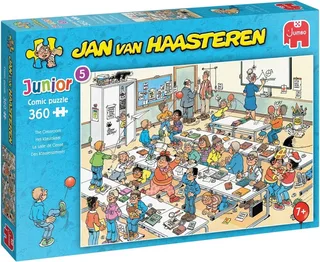 Junior - Het Klaslokaal - 360 stukjes - Kinderpuzzel van Jumbo, editie Meerkleurig – doos 1 van 2