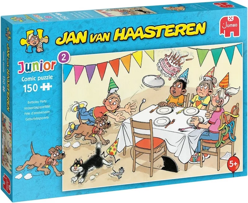 Junior puzzel - 150 stukjes - Kinderpuzzel van Jumbo, editie Verjaardagspartijtje – doos 1 van 2