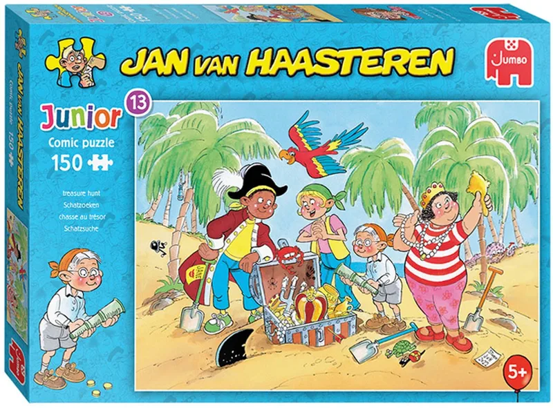 Junior - Schatzoeken - 150 Stukjes puzzel van Jumbo, editie Meerkleurig – doos