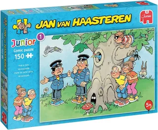 Junior - Verstoppertje - 150 stukjes puzzel - Kinderpuzzel de Jumbo, édition Multicolore – boîte 1 sur 2
