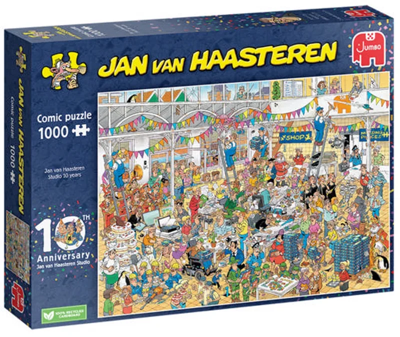 JVH Studio 10 jaar - 1000 Stukjes puzzel - Legpuzzel from Jumbo, Multicolour edition – box