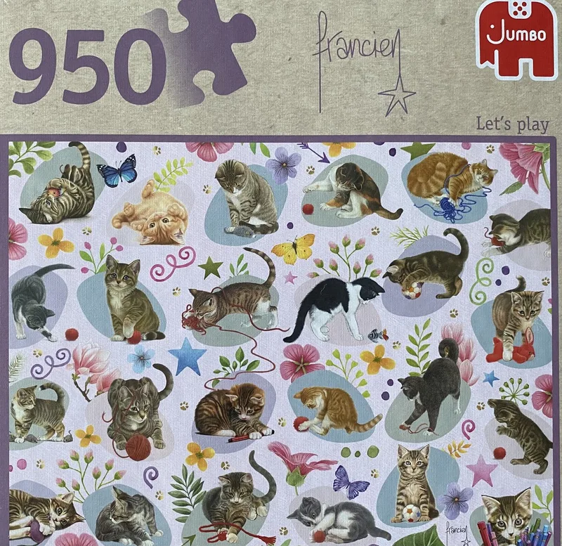 katten Letz’s play Francien puzzel 950 stukjes van Jumbo, editie Meerkleurig – doos