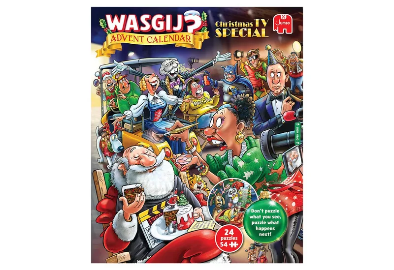Kerstmis Adventskalender 2026 - Kerstmis tv-special - 24 puzzels met 54 stukjes - Aftelkalender - Advent Calender von Jumbo, Ausgabe Mehrfarbig – Schachtel 5 von 5