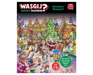 Kerstmis Adventskalender - Rendier-ravage! - 24 puzzels met 54 stukjes - Aftelkalender - Advent Calender van Jumbo, editie Meerkleurig – doos 4 van 5