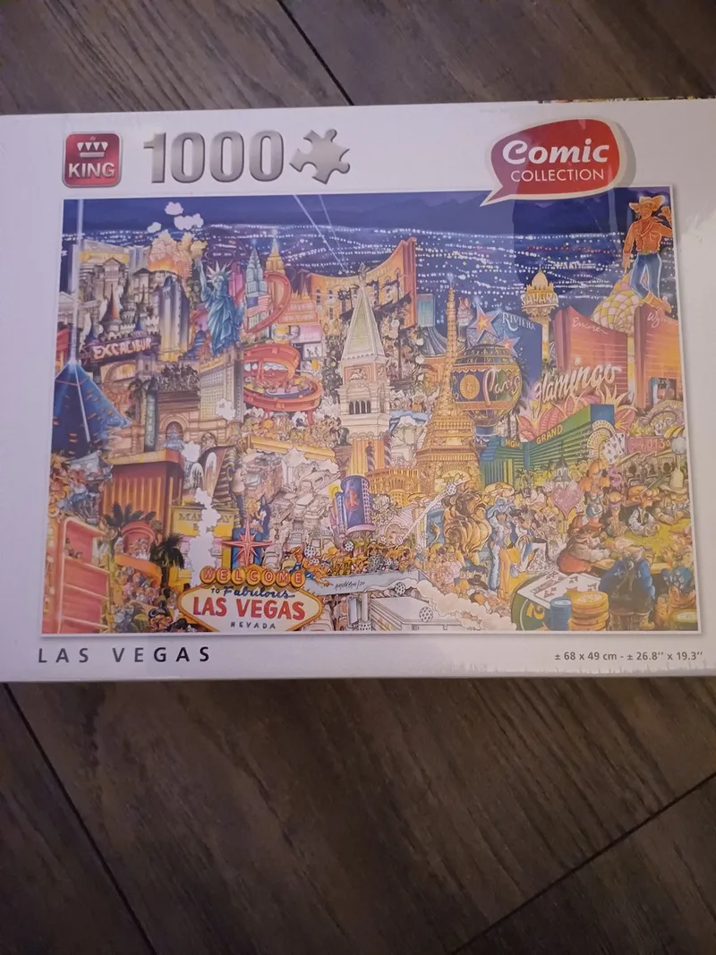King puzzel 1000 stuksjes las vegas de Jumbo, édition Mix – boîte