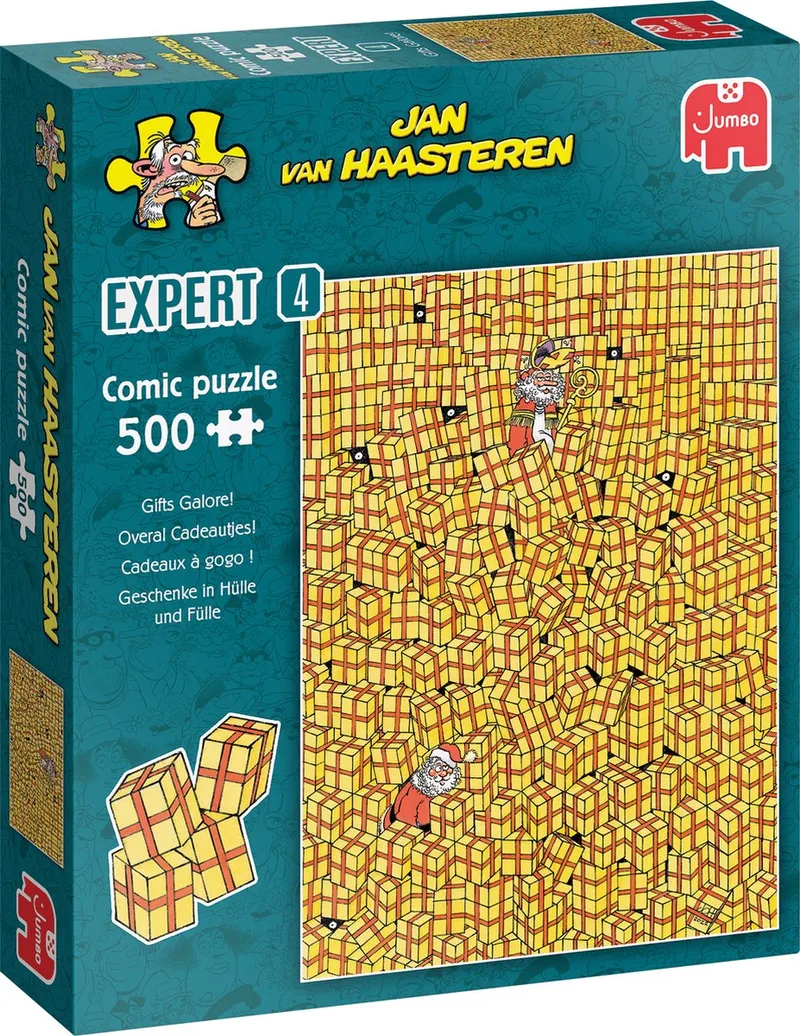 Legpuzzel - Expert 4 Overal cadeautjes, 500st. van Jumbo, editie Meerkleurig – doos