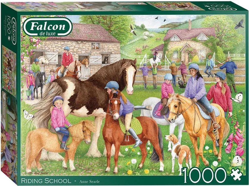 legpuzzel Falcon Riding School 1000 stukjes puzzel. van Jumbo, editie Meerkleurig – doos