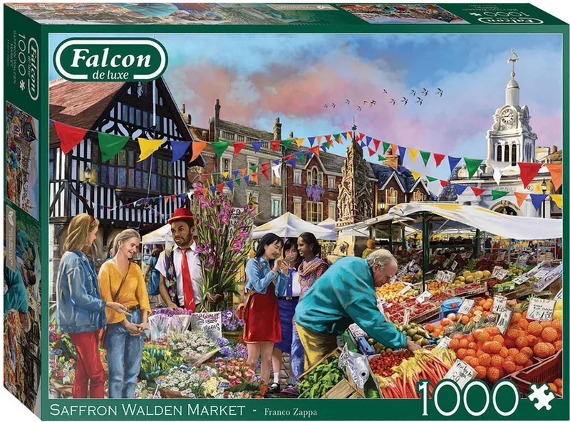 legpuzzel Saffron Walden Market 1000 stukjes puzzel. de Jumbo, édition Multicolore – boîte