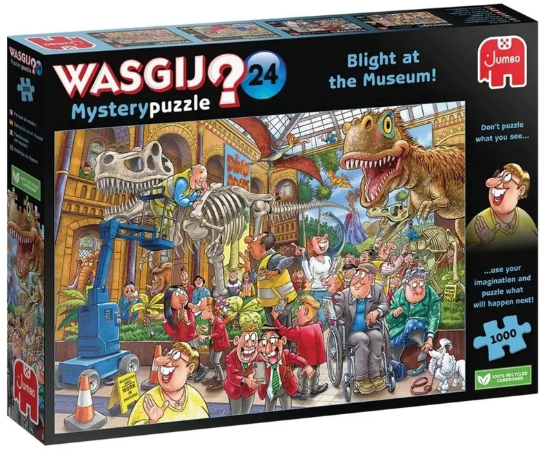 Mystery 24 - Paniek in het museum! - 1000 stukjes puzzel - Legpuzzel van Jumbo, editie Meerkleurig – doos