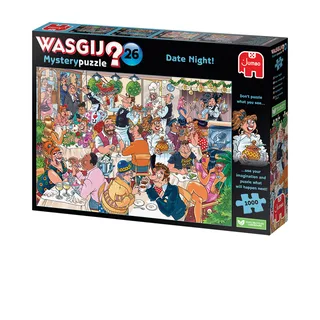 Mystery 26 - Date Night! - 1000 stukjes puzzel - Legpuzzel volwassenen von Jumbo, Ausgabe Mehrfarbig – Schachtel 2 von 2