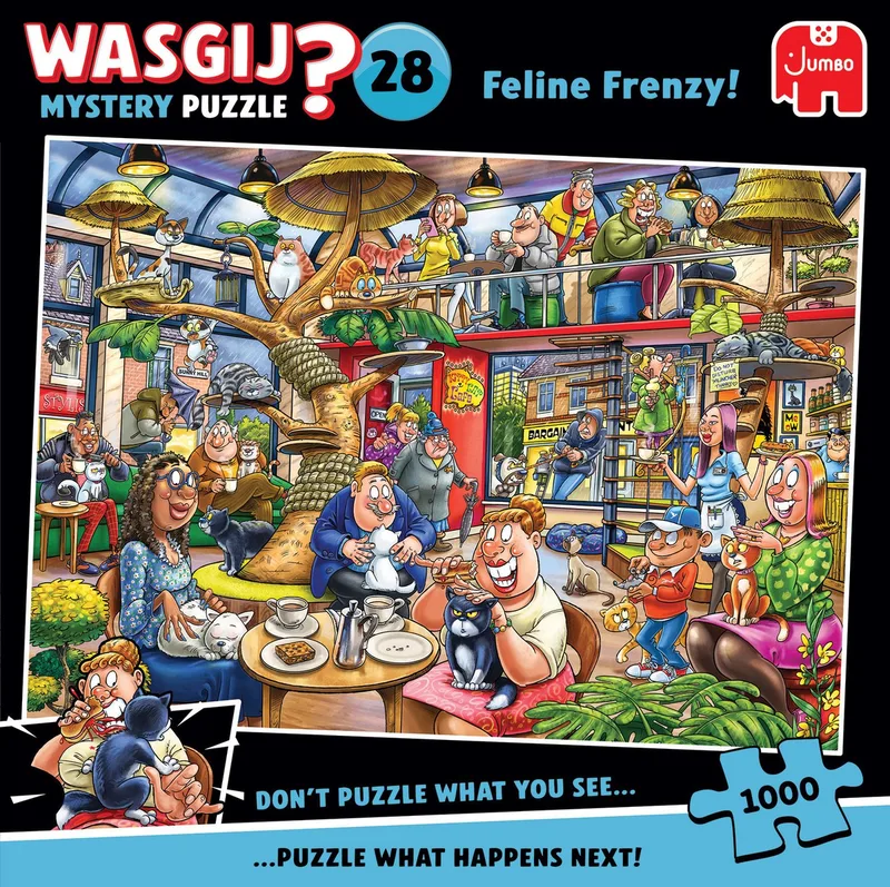 Mystery 28 - Kat-en-Muisspel! - 1000 Stukjes puzzel - Legpuzzel from Jumbo, Multicolour edition – box 3 of 4