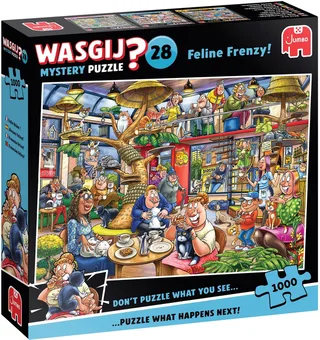 Mystery 28 - Kat-en-Muisspel! - 1000 Stukjes puzzel - Legpuzzel from Jumbo, Multicolour edition – box 1 of 4