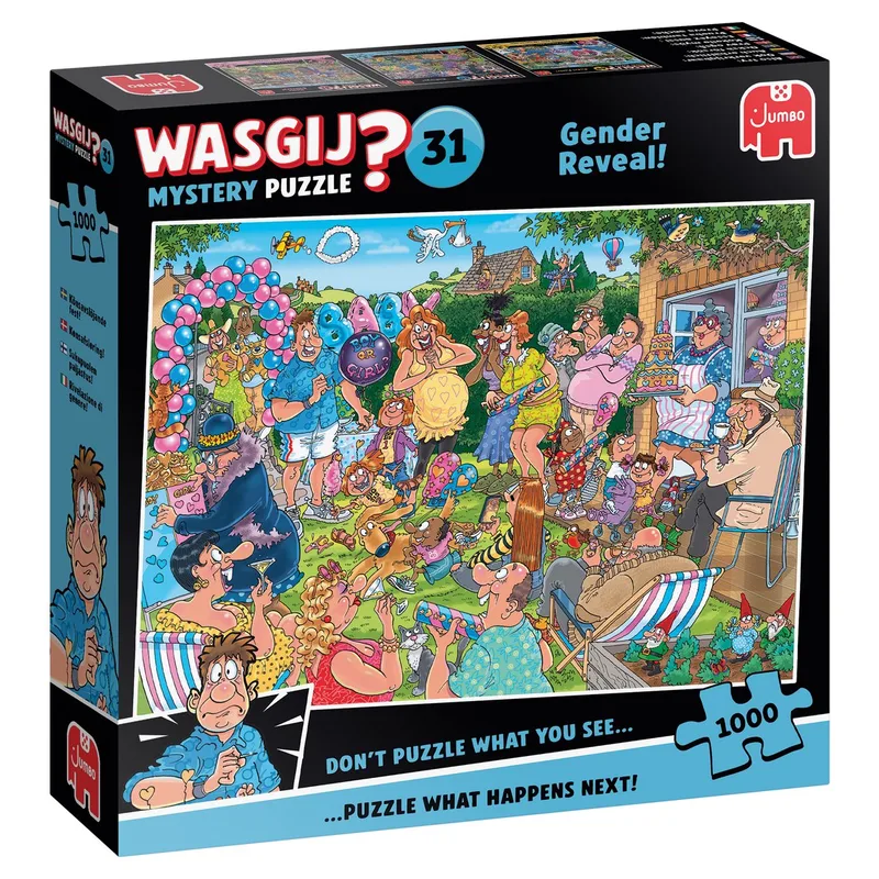 Mystery 31 - Gender Reveal! - 1000 stukjes de Jumbo, édition Multicolore – boîte