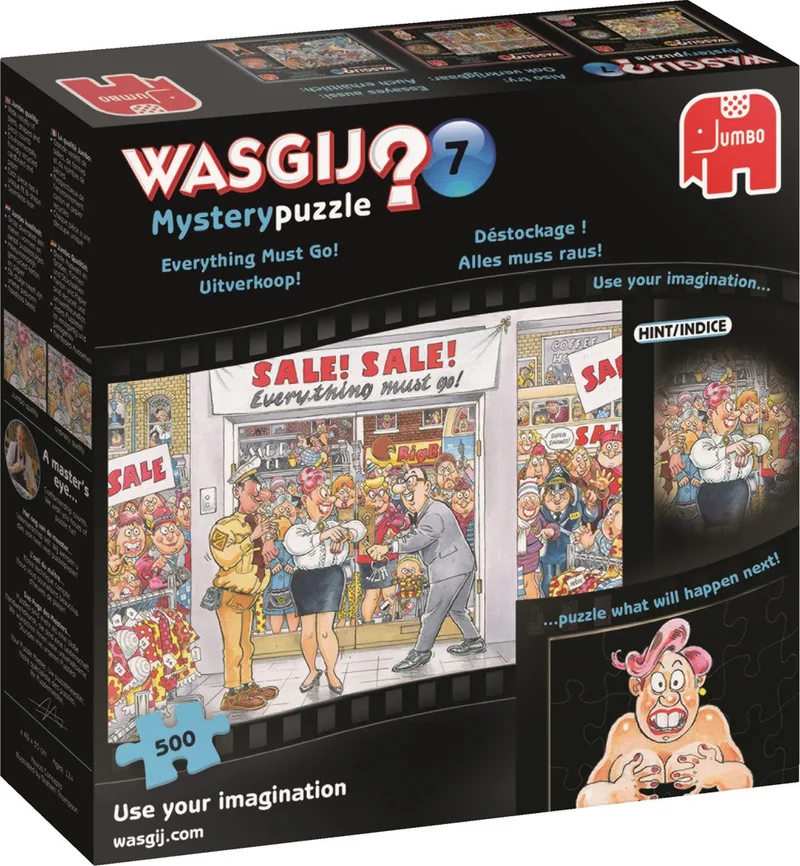 Mystery 7 Uitverkoop puzzel - 500 stukjes van Jumbo, editie Meerkleurig – doos
