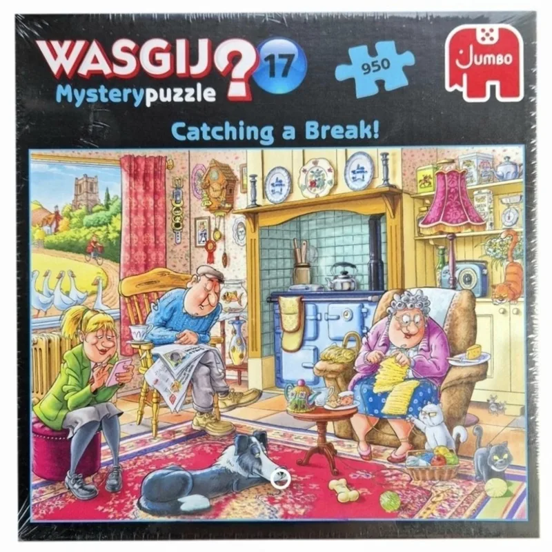 mysterypuzzel catching a break 950 stukjes van Jumbo, editie Mix – doos