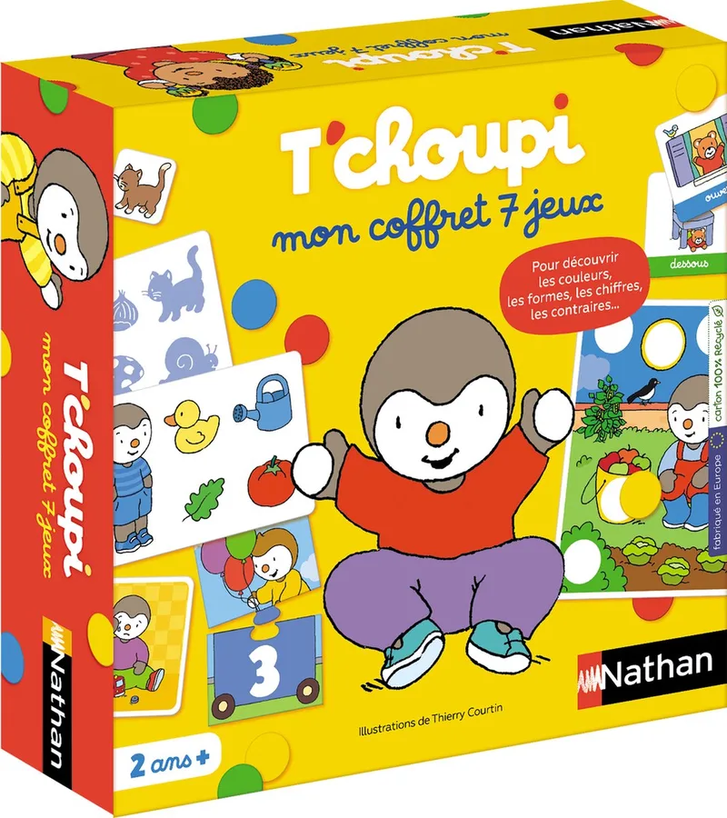 Nathan T'Choupi mon Coffret 7 Jeux Frans from Jumbo, Groen edition – box