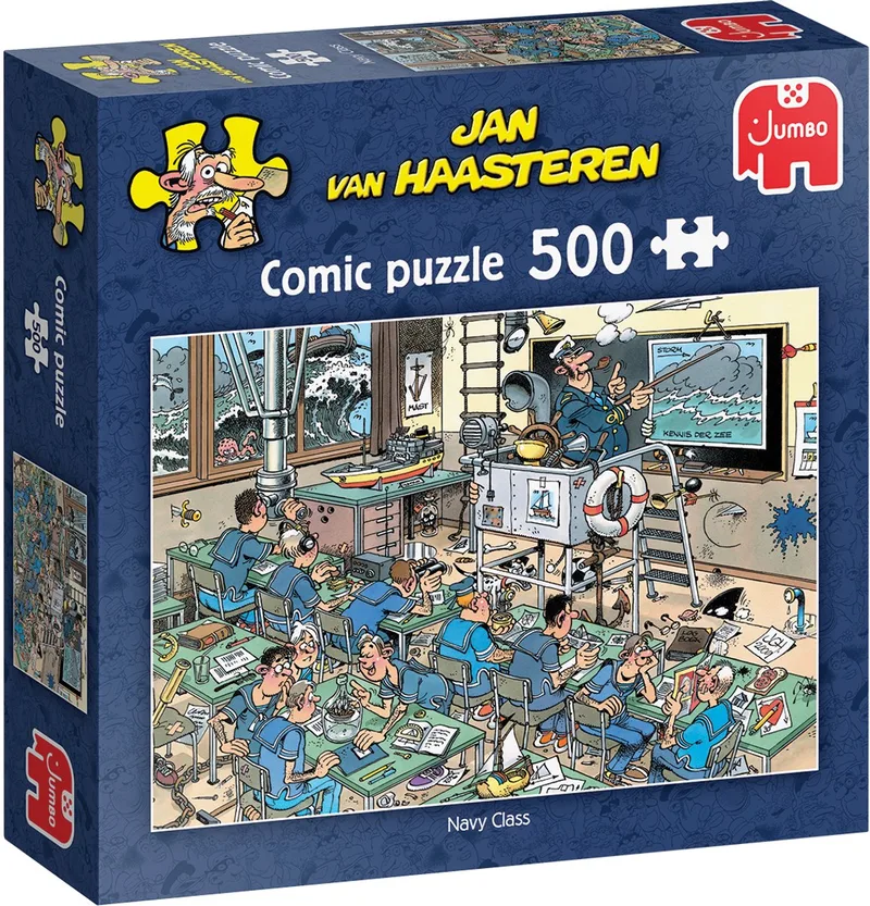 Navy Class comic puzzle marine klas 500 stukjes jumbo puzzel van Jumbo, editie Meerkleurig – doos