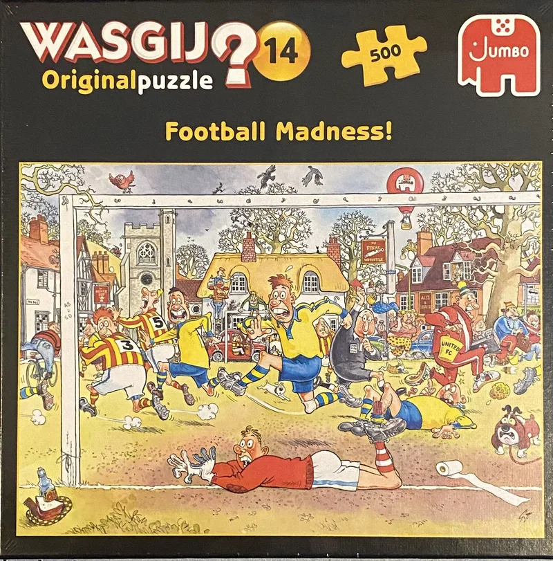 Original 14 Voetbalgekte puzzel - 500 stukjes von Jumbo, Ausgabe Mehrfarbig – Schachtel