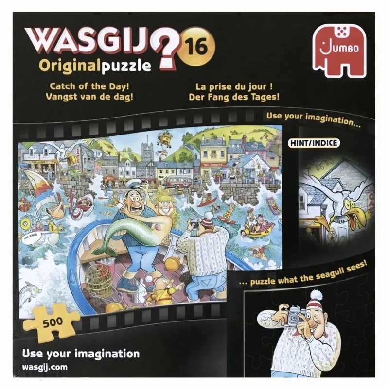 Original 16 - Vangst van de dag Puzzel - 500 stukjes von Jumbo, Ausgabe Mehrfarbig – Schachtel