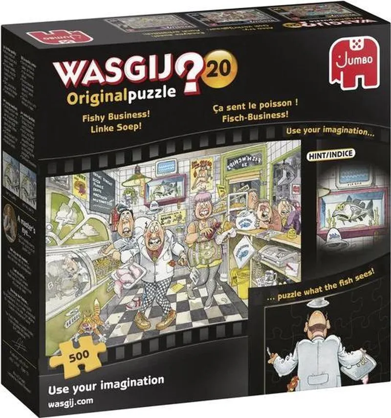 Original 20 - Linke Soep! Fishy Business! Legpuzzel - 500 stukjes from Jumbo, Multicolour edition – box