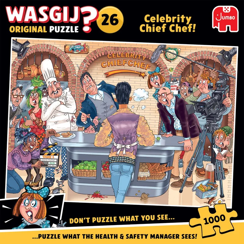 Original 26 - Celebrity Chief Chef! - 1000 stukjes van Jumbo, editie Zwart – doos