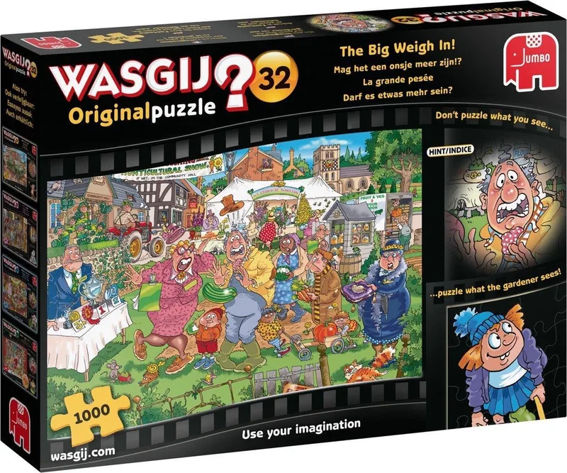 Original 32 Mag het een onsje meer zijn!? puzzel - 1000 stukjes von Jumbo, Ausgabe Mehrfarbig – Schachtel