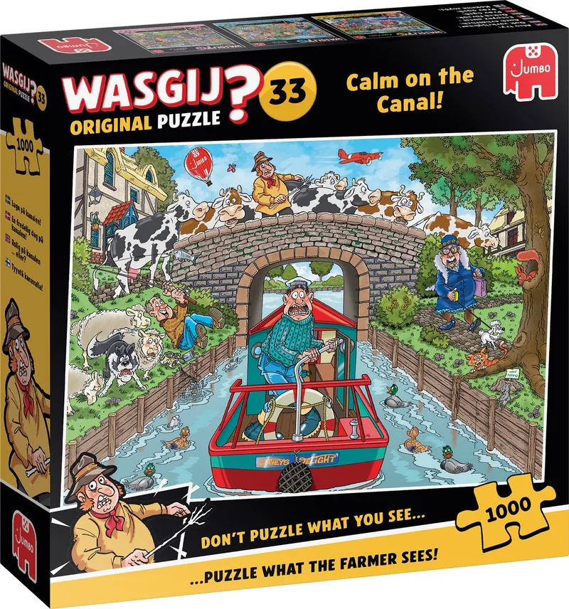 Original 33 - Calm on the Canal! - puzzel van 1000 stukjes van Jumbo – doos