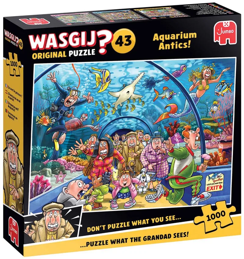 Original 43 - Aquarium Capriolen! - 1000 stukjes puzzel - Legpuzzel de Jumbo, édition Multicolore – boîte