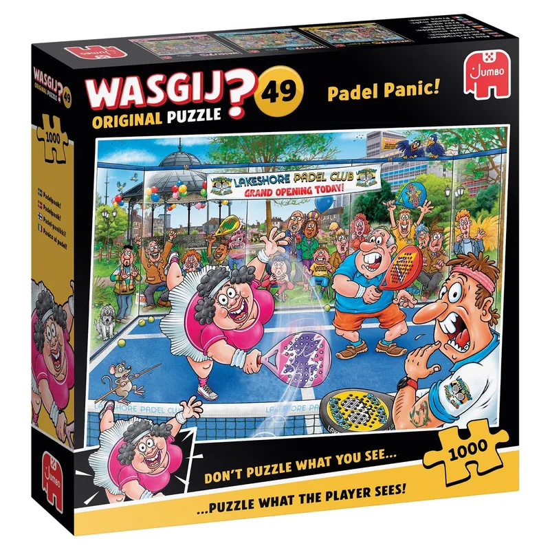 Original 49 - Paniek op de padelbaan! - 1000 stukjes van Jumbo, editie Meerkleurig – doos