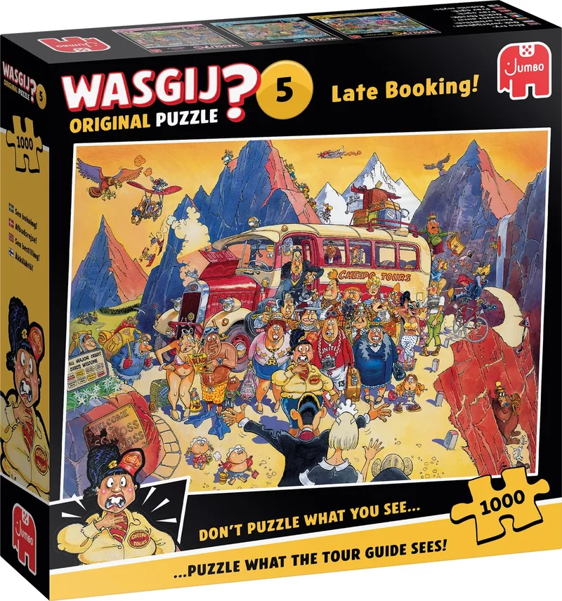 Original 5 - Late Booking! - puzzel van 1000 stukjes van Jumbo, editie Meerkleurig – doos