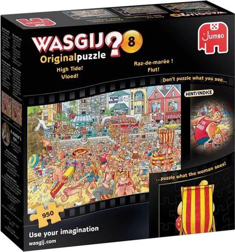 Original 8 Vloed! Puzzel - 950 stukjes van Jumbo, editie Meerkleurig – doos