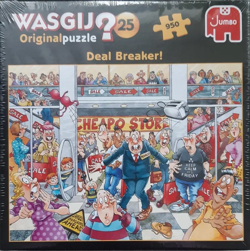Original puzzel Deal Breaker 950 stukjes van Jumbo, editie Meerkleurig – doos