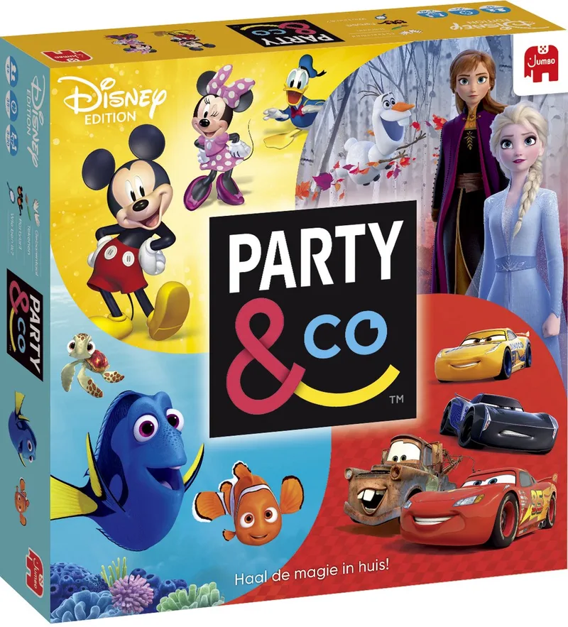 Party & Co. Disney - Bordspel kinderen - vanaf 4 jaar - 3 tot 20 spelers fra Jumbo – æske