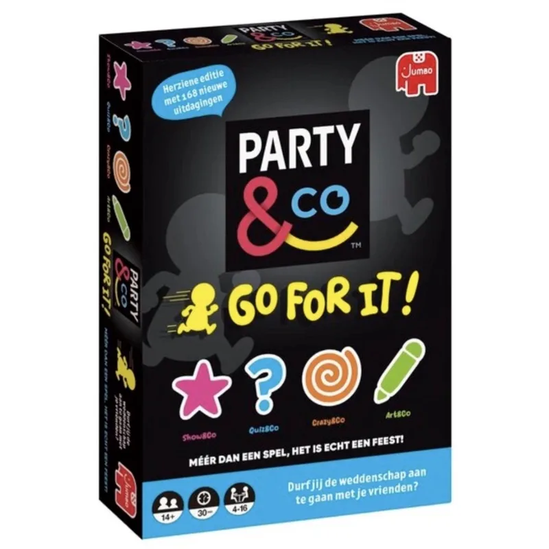 Party & Co Go For It - Gezelschapsspel - Partyspel fra Jumbo – æske