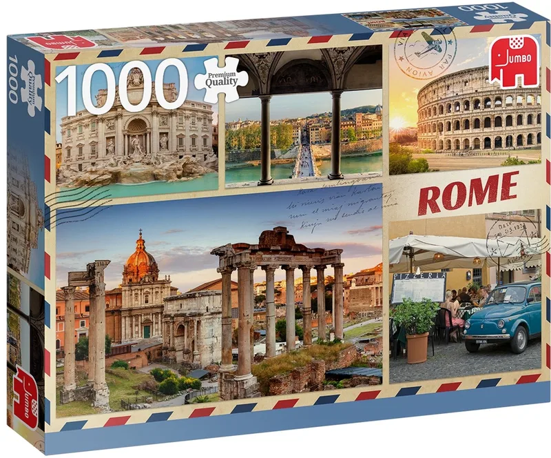 PC Greetings from Rome 1000pcs van Jumbo, editie Meerkleurig – doos