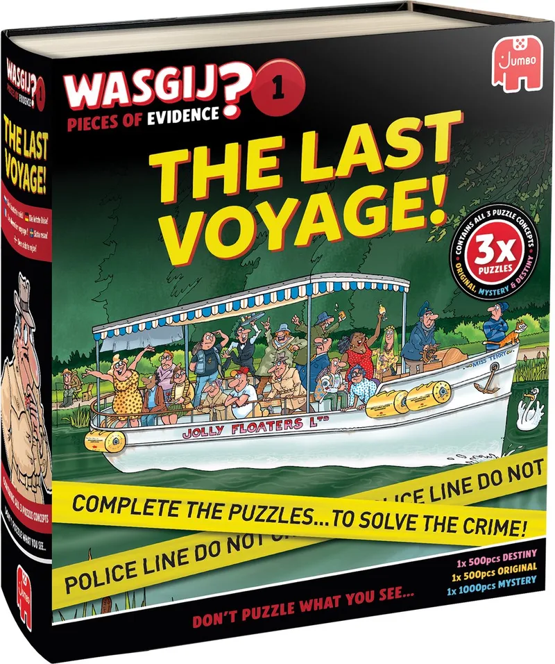 Pieces of Evidence - The Last Voyage – Unieke 3-in-1 Puzzel met Mysterie de Jumbo, édition Multicolore – boîte 1 sur 5