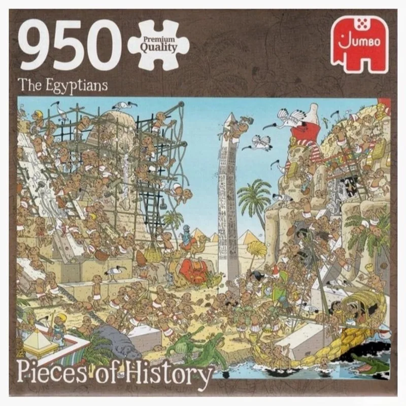 pieces of history the eygiptians 950 stukjes von Jumbo, Ausgabe Mehrfarbig – Schachtel