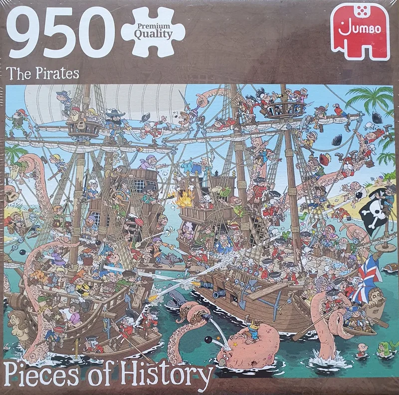 pieces of history the piraten 950 stukjes van Jumbo, editie Mix – doos