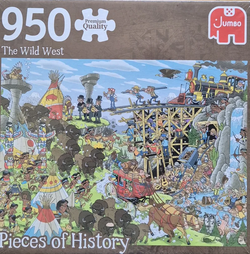 pieces of history: The Wild West - Legpuzzel - 950 stukjes van Jumbo, editie Meerkleurig – doos