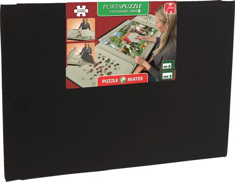 Portapuzzle Standaard voor puzzels tot 1000 stukjes- 80x58 cm - Puzzelmap fra Jumbo, Sort-udgave – æske