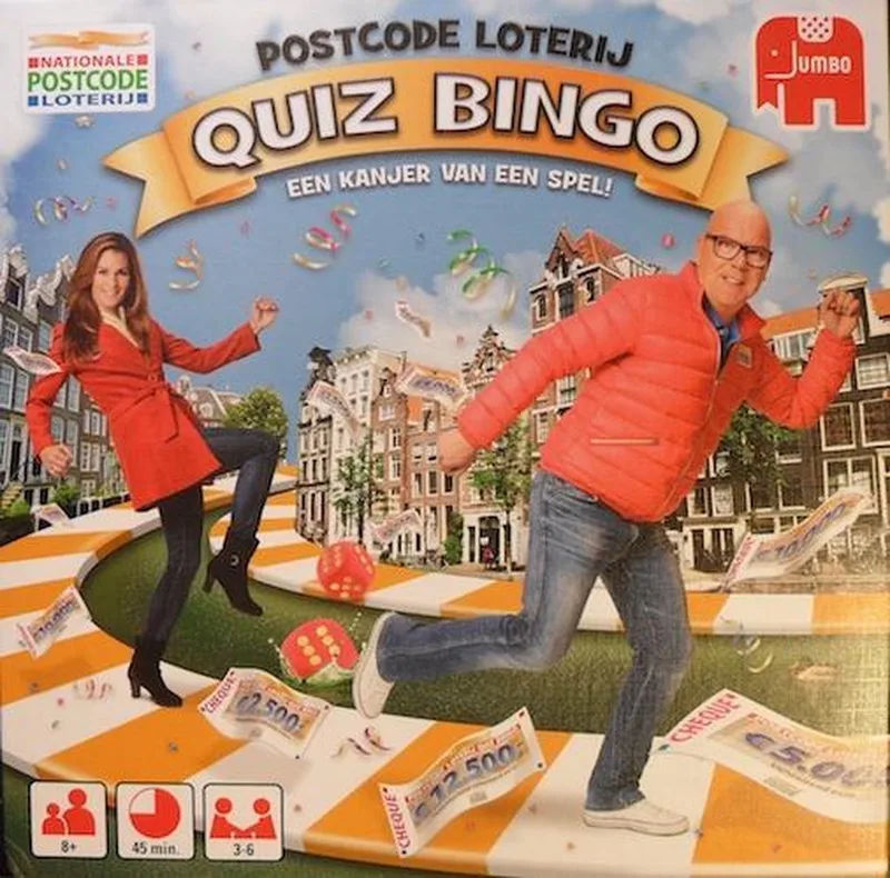 Postcode Loterij Quiz Bingo fra Jumbo – æske