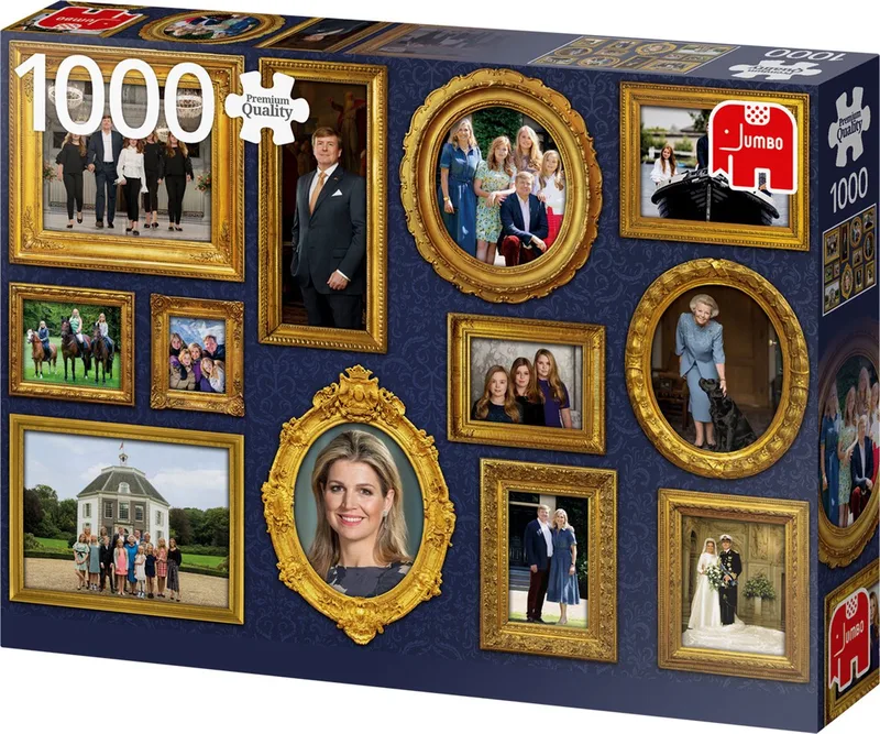 Premium Collection Puzzel Het Koningshuis - Legpuzzel - 1000 stukjes van Jumbo, editie Meerkleurig – doos