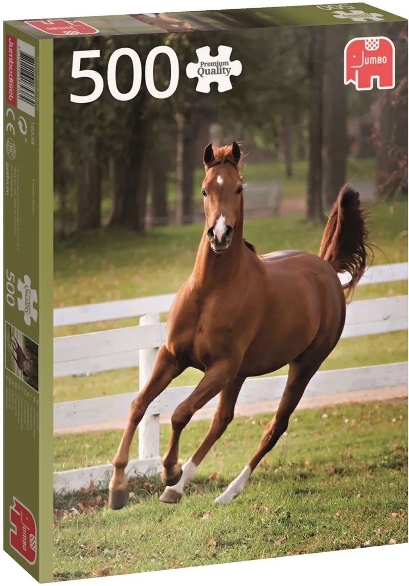 Premium Collection Puzzel Het Spelende Veulen - Legpuzzel - 500 stukjes van Jumbo, editie Meerkleurig – doos