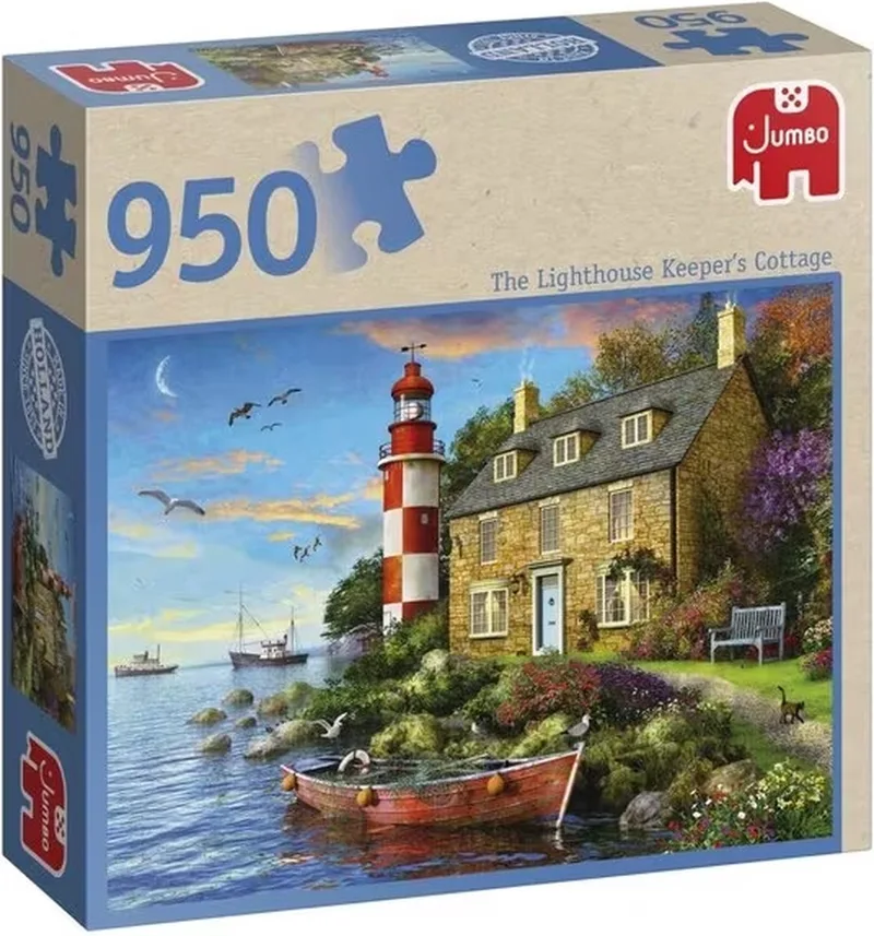 Premium Collection Puzzel Huis van de Vuurtorenwachter - Legpuzzel - 950 stukjes van Jumbo, editie Meerkleurig – doos
